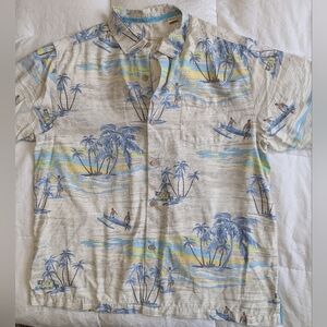 Tommy Bahama Silk Hawaiian Shirt Men's XL Outrigger’s